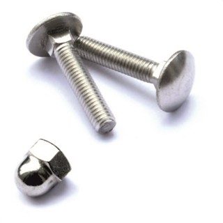 Connecting elements like screws, nuts, washers made of stainless steel.